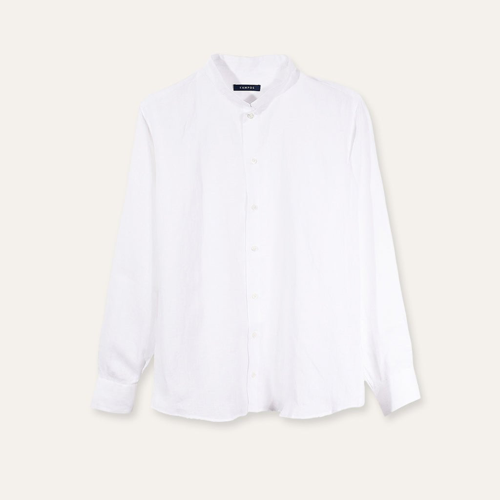 Casual Linen Shirt White