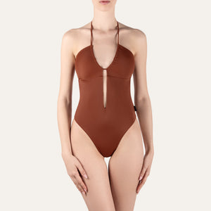 Deep Cutout One Piece Juniper - Onepieceswimsuit_Woman - KAMPOS