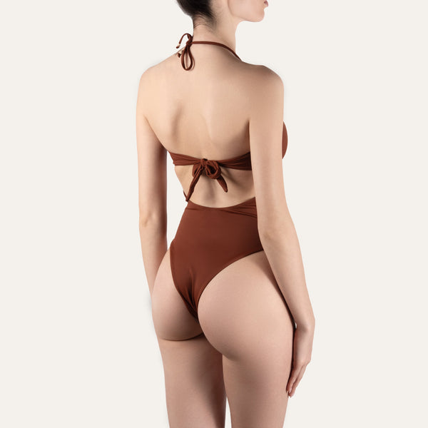 Deep Cutout One Piece Juniper - Onepieceswimsuit_Woman - KAMPOS