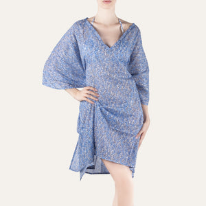 Kaftan Coral Blue - Kaftan_Women - KAMPOS