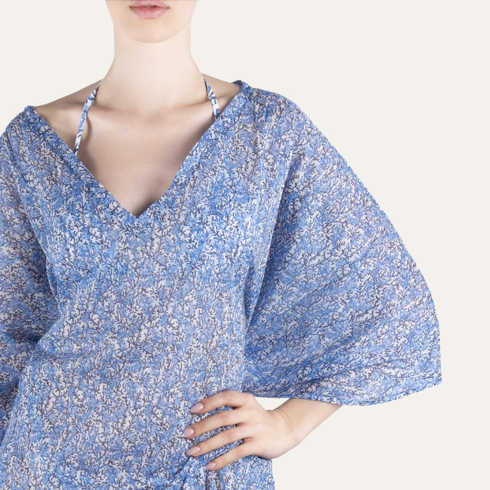 Kaftan Korallenblau