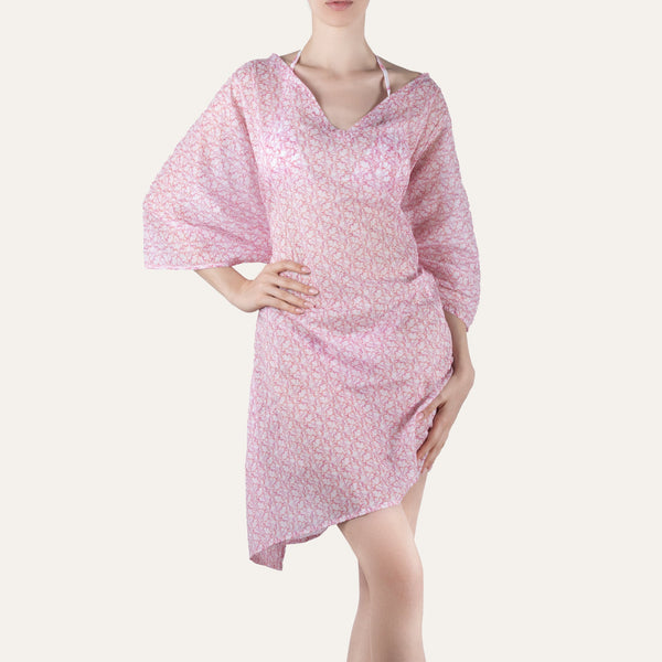 Kaftan Octopus Pink - Kaftan_Women - KAMPOS