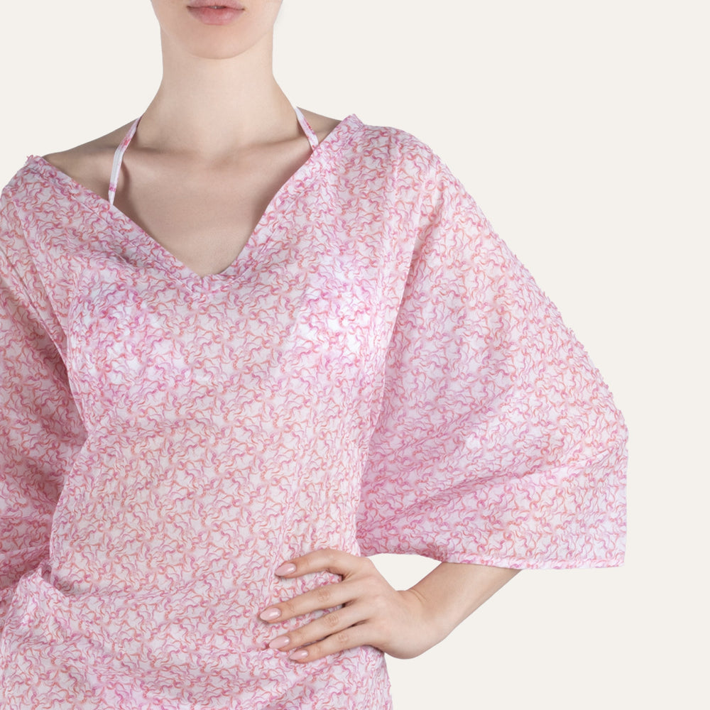 Kaftan Octopus Pink - Kaftan_Women - KAMPOS