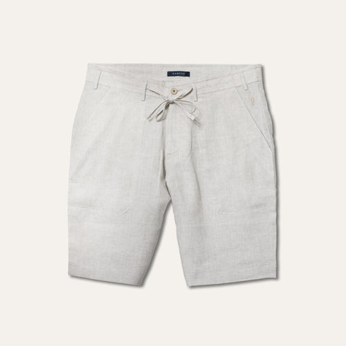Linen Bermuda Shorts Sand - Shorts_Man - KAMPOS