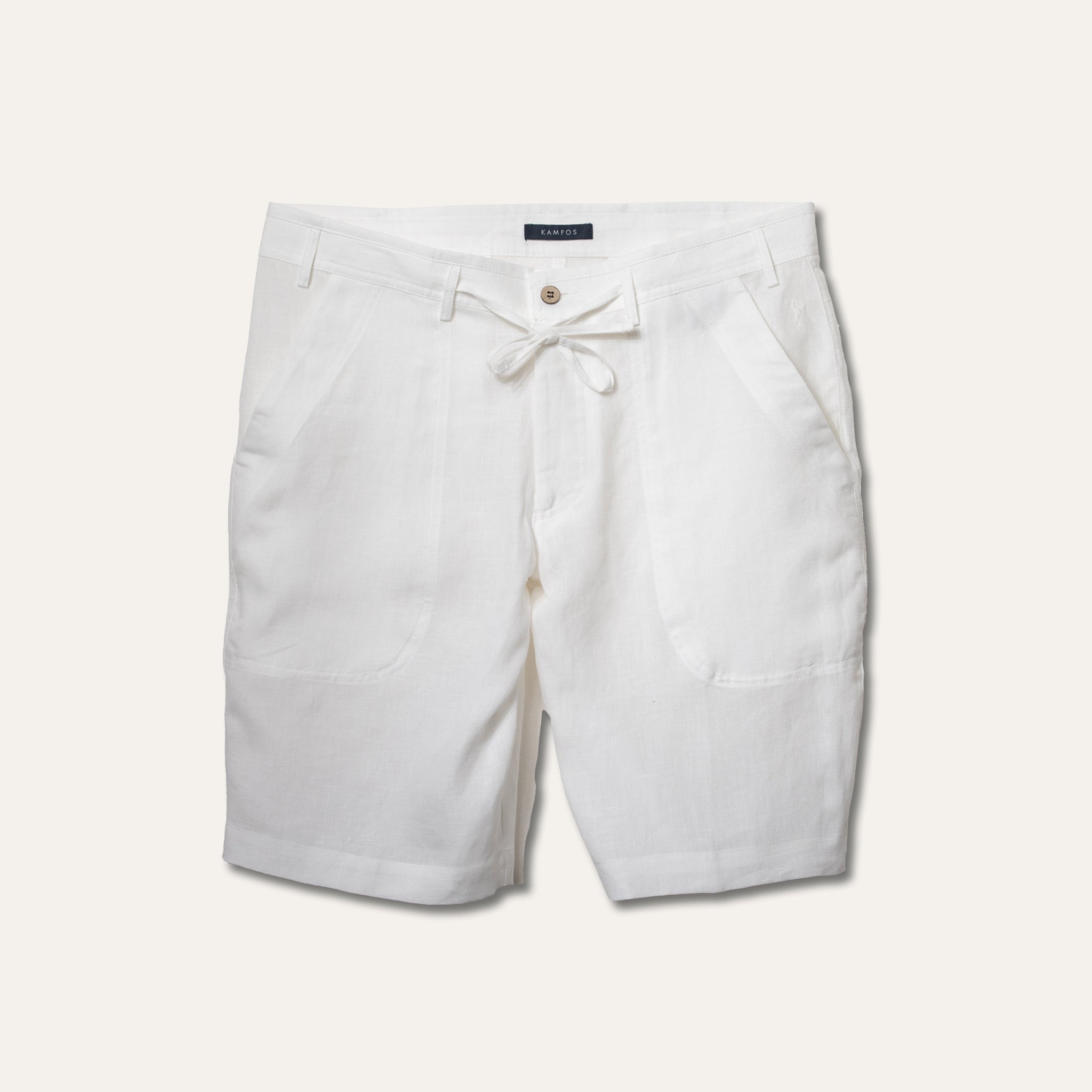 Linen Bermuda Shorts White