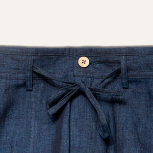 Linen Pants Navy - Pants_Man - KAMPOS