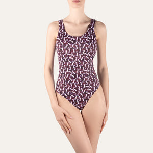 Olympic Seahorse Burgundy - Onepieceswimsuit_Woman - KAMPOS