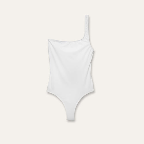 One-Shoulder One Piece White - Onepieceswimsuit_Woman - KAMPOS