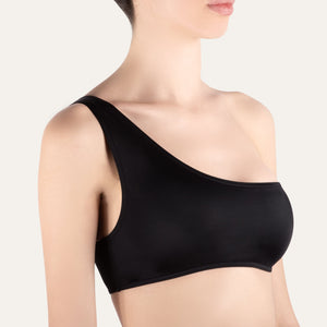 One - Shoulder Top Black - KAMPOS