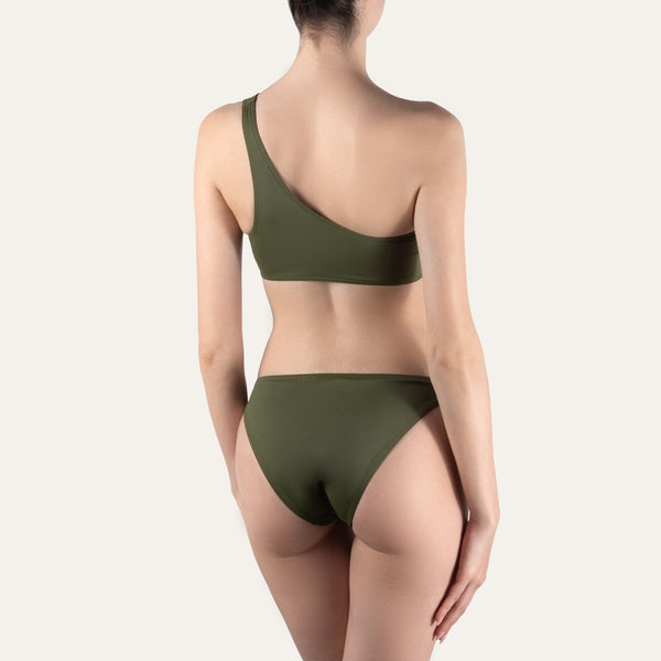 One - Shoulder Top Olive - KAMPOS