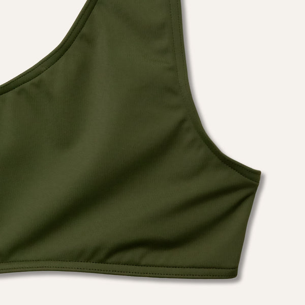 One - Shoulder Top Olive - KAMPOS