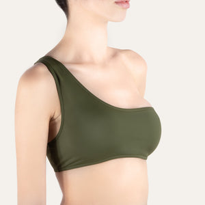 One - Shoulder Top Olive - KAMPOS