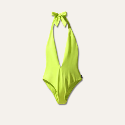Plunge Cactus Green - Onepieceswimsuit_Woman - KAMPOS