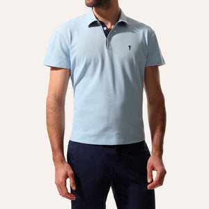 Polo Shirt Light Blue - Polo_Man - KAMPOS