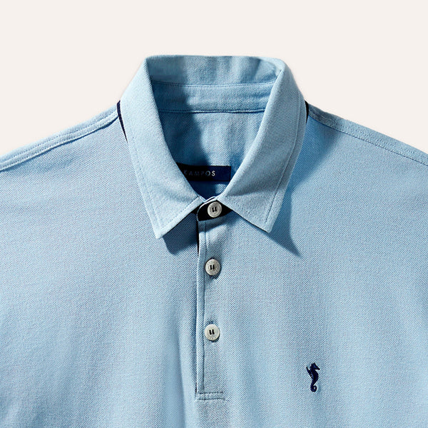 Polo Shirt Light Blue - Polo_Man - KAMPOS