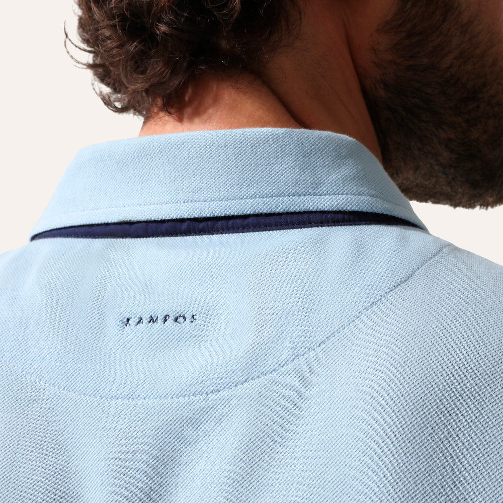 Polo Shirt Light Blue - Polo_Man - KAMPOS