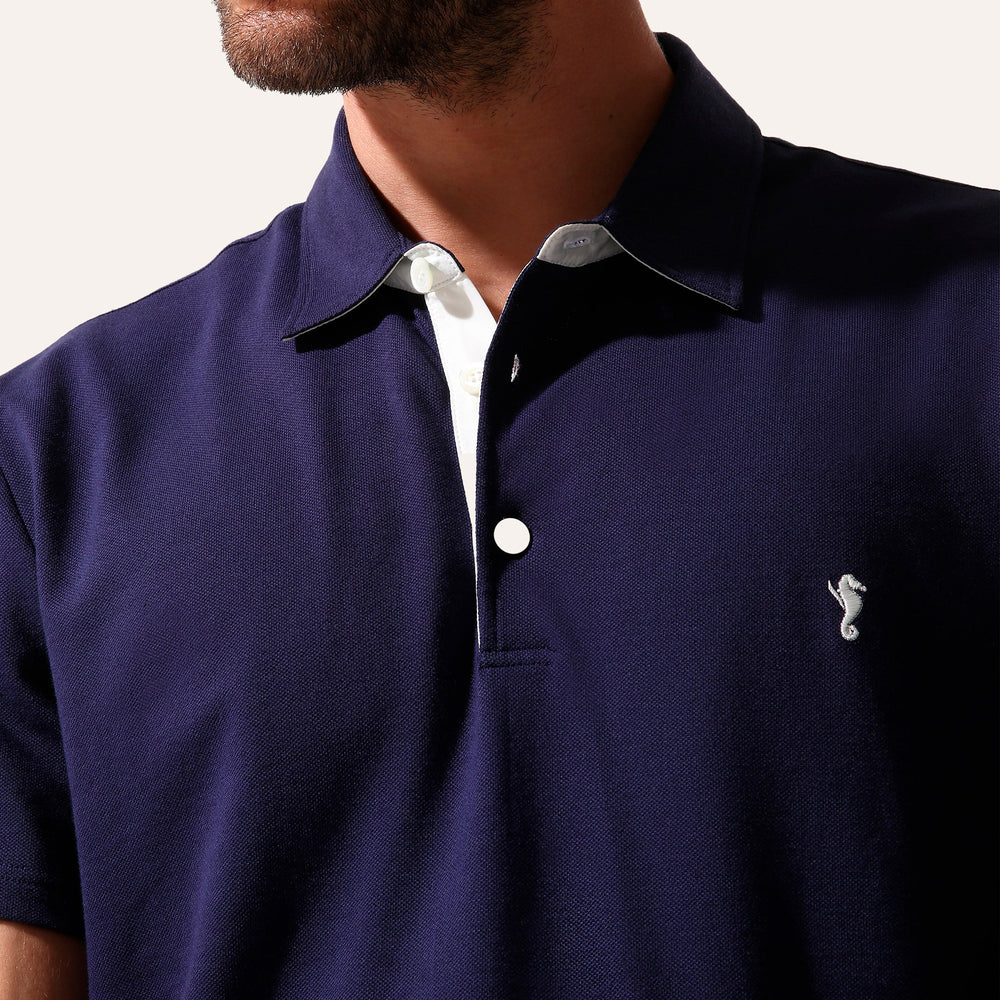 Polo Shirt Navy - Polo_Man - KAMPOS