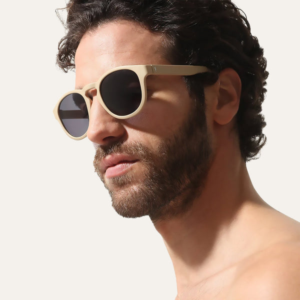 Sunglasses Round Sand - Sunglasses_Unisex - KAMPOS