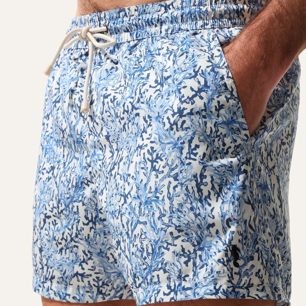 Badeshorts Korallenblau