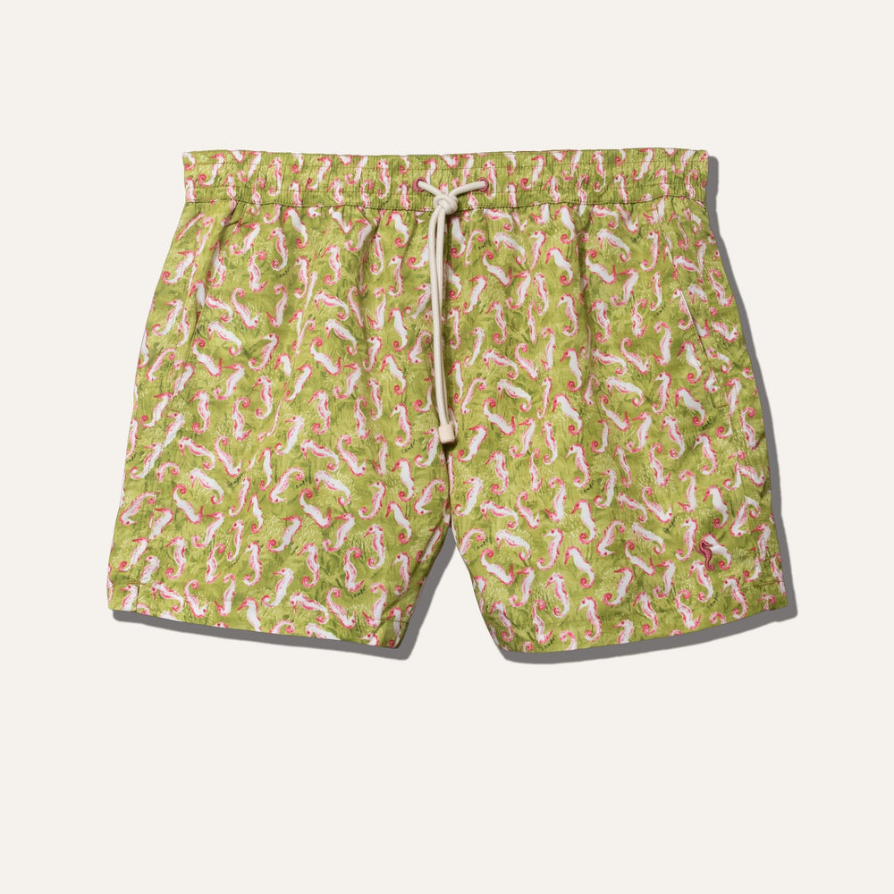 Swim Shorts Seahorse Lime - Swimshorts_Man - KAMPOS