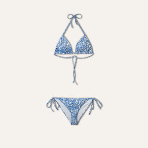 Tie-Side Bikini Coral Blue - Bikini_Woman - KAMPOS