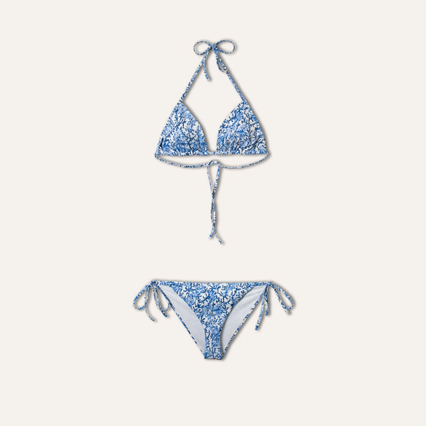 Tie-Side Bikini Coral Blue - Bikini_Woman - KAMPOS