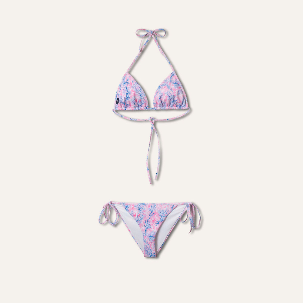 Tie-Side Bikini Coral Pink - Bikini_Woman - KAMPOS