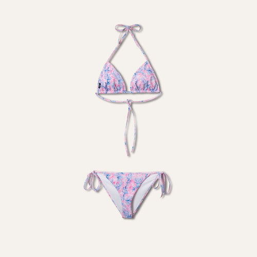Tie-Side Bikini Coral Pink - Bikini_Woman - KAMPOS