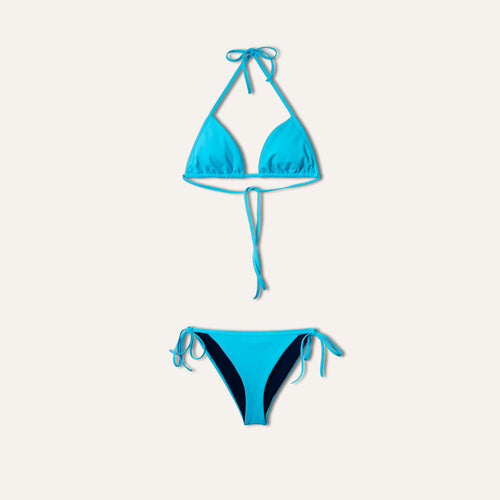 Tie-Side Bikini Mediterranean Blue - Bikini_Woman - KAMPOS