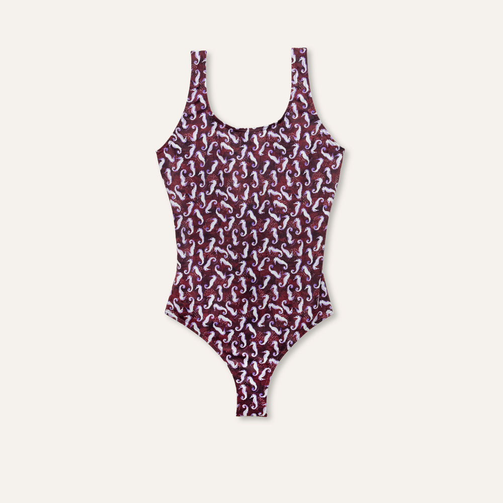 Olympic Seahorse Burgundy
