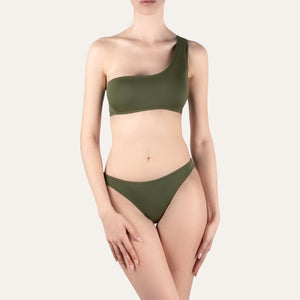 Haut asymétrique olive