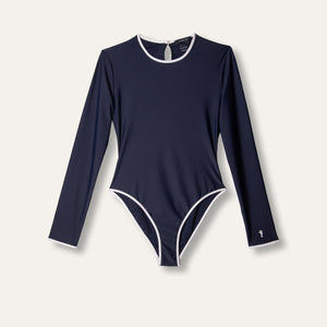 Rash Guard Woman Navy (White)