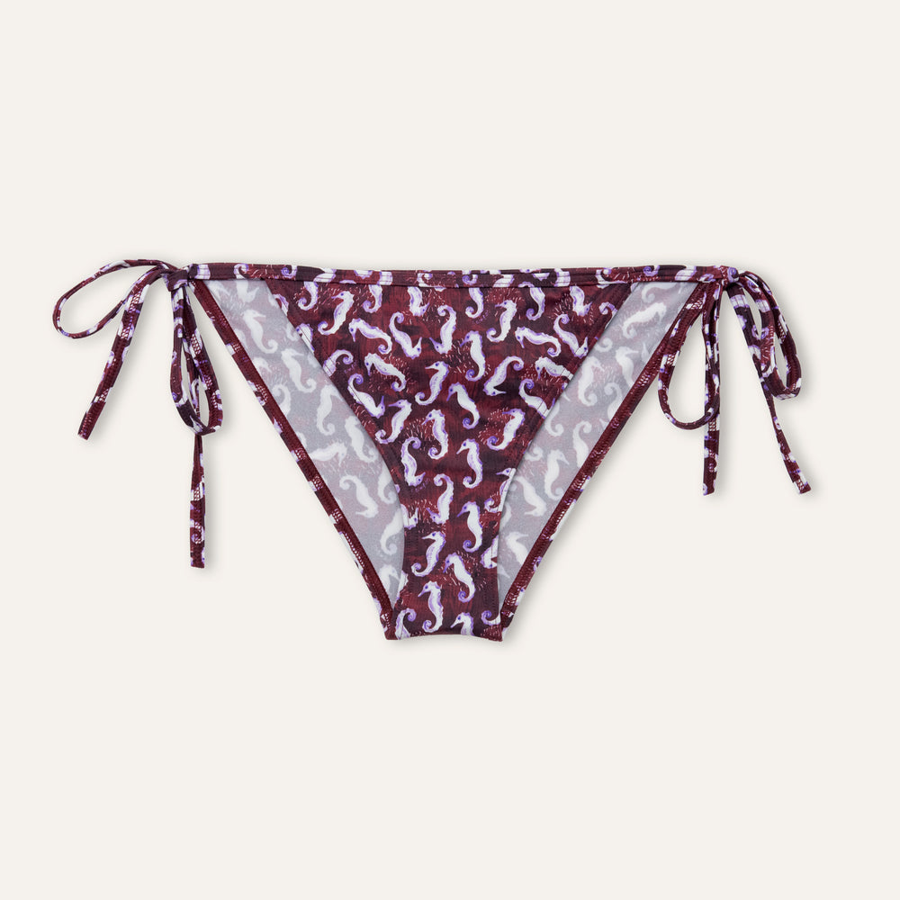 Classic Slip Seahorse Burgundy