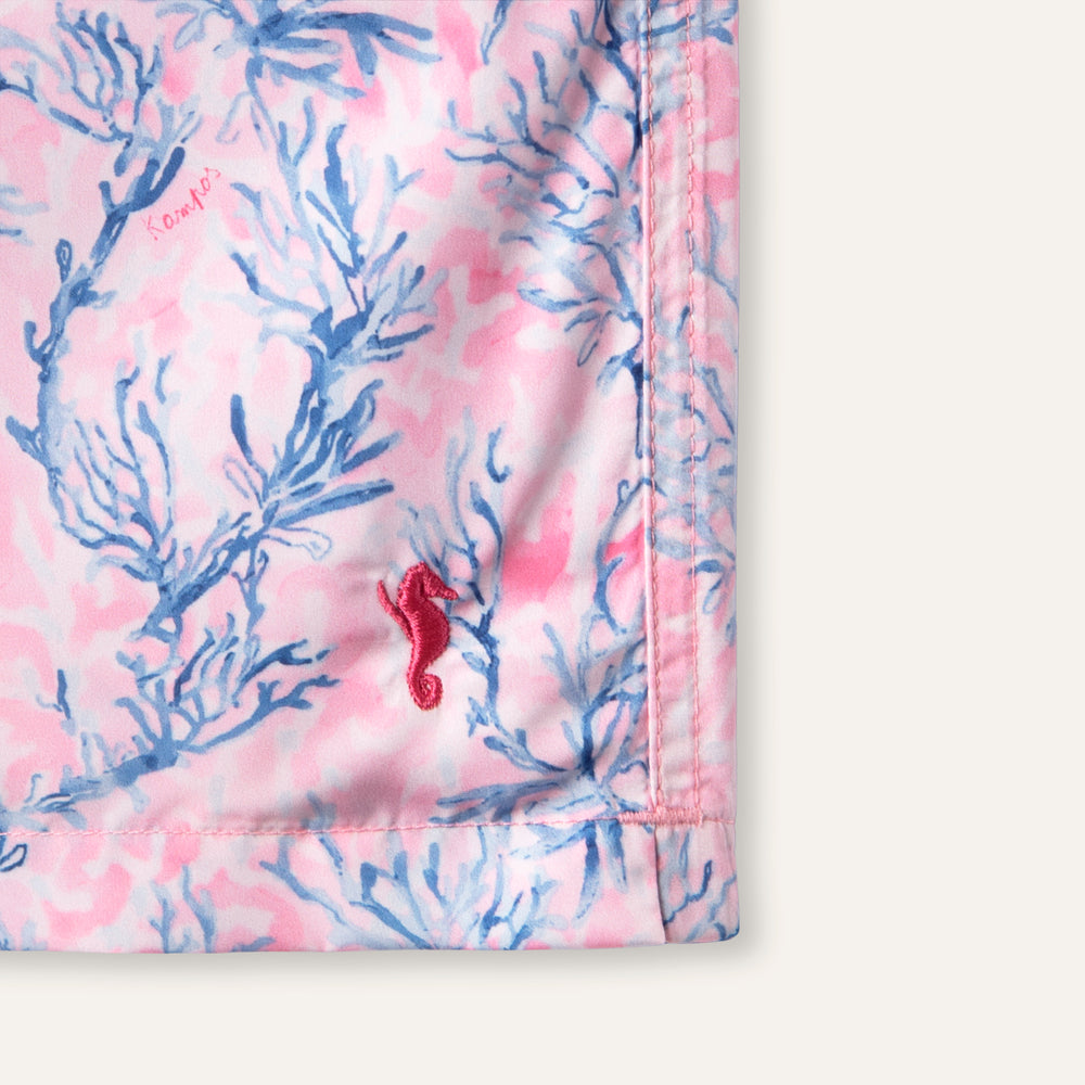 Swim Shorts Long Coral Pink