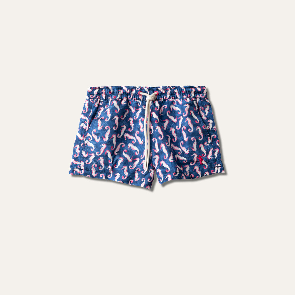 Badeshorts Seahorse Navy (Kinder)