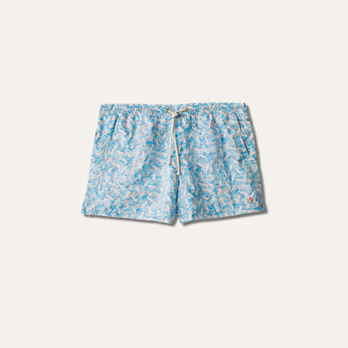 Shorts de baño Seahorse Turquoise (para niños)