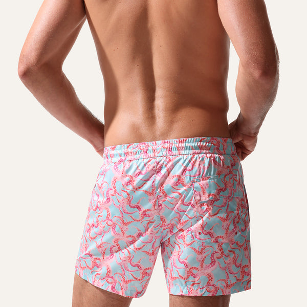 Badeshorts Oktopusblau