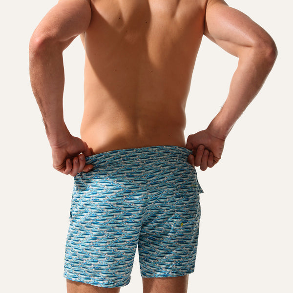 Badeshorts Sardine