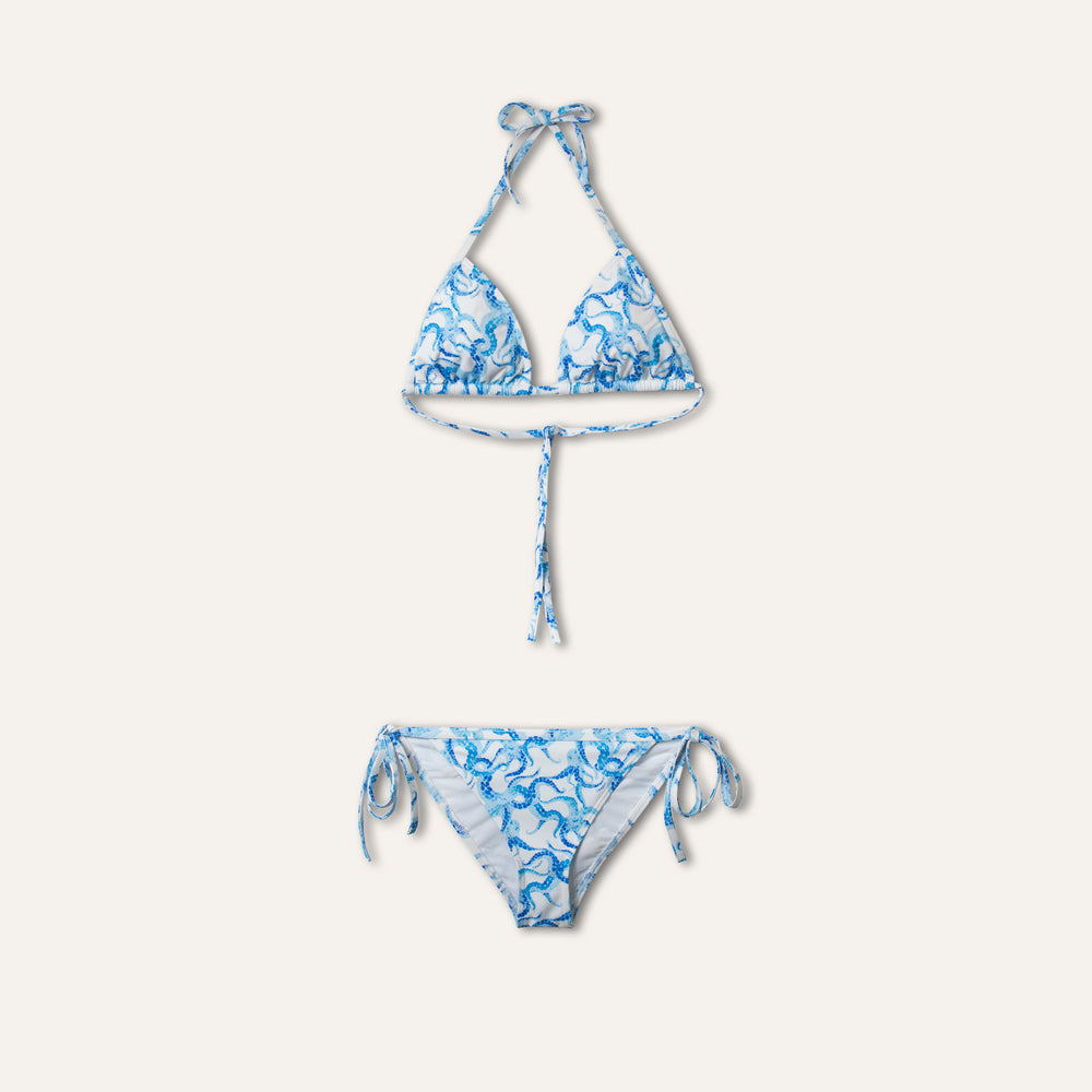 Seitlich gebundener Bikini Octopus Navy