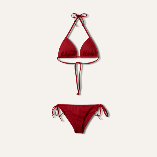 Tie-Side Bikini Red