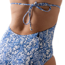 Load image into Gallery viewer, Classic One Piece Swimsuit Coral Forest (Blue) - Onepieceswimsuit_Woman - KAMPOS
