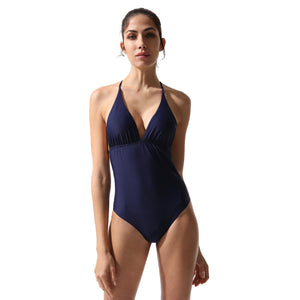Classic One Piece Swimsuit Navy - Onepieceswimsuit_Woman - KAMPOS