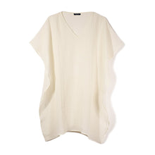 Laden Sie das Bild in den Galerie-Viewer, Linen Kaftan Sand - Kaftan_Women - KAMPOS
