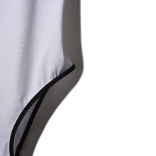 Laden Sie das Bild in den Galerie-Viewer, Olympic Style Swimsuit White (Squid Black) - Onepieceswimsuit_Woman - KAMPOS
