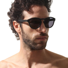 Load image into Gallery viewer, Sunglasses Round Black - Sunglasses_Unisex - KAMPOS
