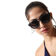Load image into Gallery viewer, Sunglasses Round Blue - Sunglasses_Unisex - KAMPOS
