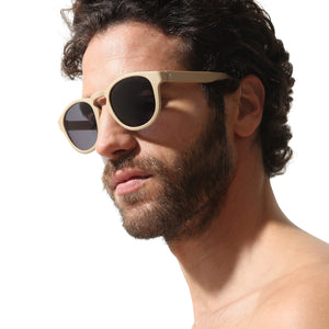 Sunglasses Round Sand - Sunglasses_Man - KAMPOS
