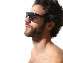 Carica l&#39;immagine nel visualizzatore di Gallery, Sunglasses Square Black - Sunglasses_Man - KAMPOS
