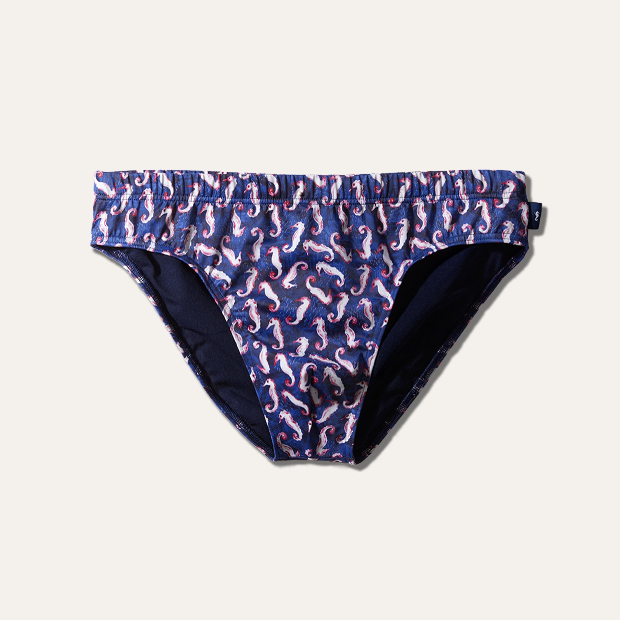Swim Briefs Seahorse Navy -