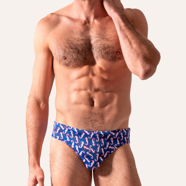 Swim Briefs Seahorse Navy - Swimbriefs_Man - KAMPOS